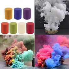 Load image into Gallery viewer, Colorful Smoke Fog Cake Smoke Effect Show Round Bomb Photography Aid DIY Toy Gifts Birthday Party Halloween supplies