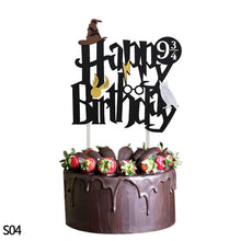 Load image into Gallery viewer, Cartoon Birthday Banner Happy Birthday Latex Balloons Cake Topper Baby Shower Birthday Party Decor Hanging Bunting Kids Favors