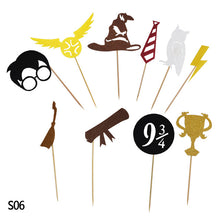 Load image into Gallery viewer, Cartoon Birthday Banner Happy Birthday Latex Balloons Cake Topper Baby Shower Birthday Party Decor Hanging Bunting Kids Favors