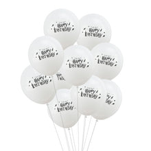 Load image into Gallery viewer, Cartoon Birthday Banner Happy Birthday Latex Balloons Cake Topper Baby Shower Birthday Party Decor Hanging Bunting Kids Favors