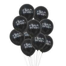 Load image into Gallery viewer, Cartoon Birthday Banner Happy Birthday Latex Balloons Cake Topper Baby Shower Birthday Party Decor Hanging Bunting Kids Favors