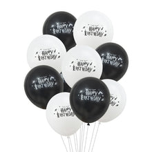 Load image into Gallery viewer, Cartoon Birthday Banner Happy Birthday Latex Balloons Cake Topper Baby Shower Birthday Party Decor Hanging Bunting Kids Favors