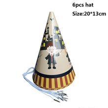 Load image into Gallery viewer, Cartoon Birthday Banner Happy Birthday Latex Balloons Cake Topper Baby Shower Birthday Party Decor Hanging Bunting Kids Favors